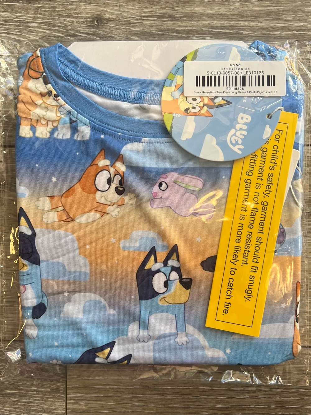 NIB Little Sleepies Bluey Sleepytime 3T Long Sleeve Pajamas 🧡🩵